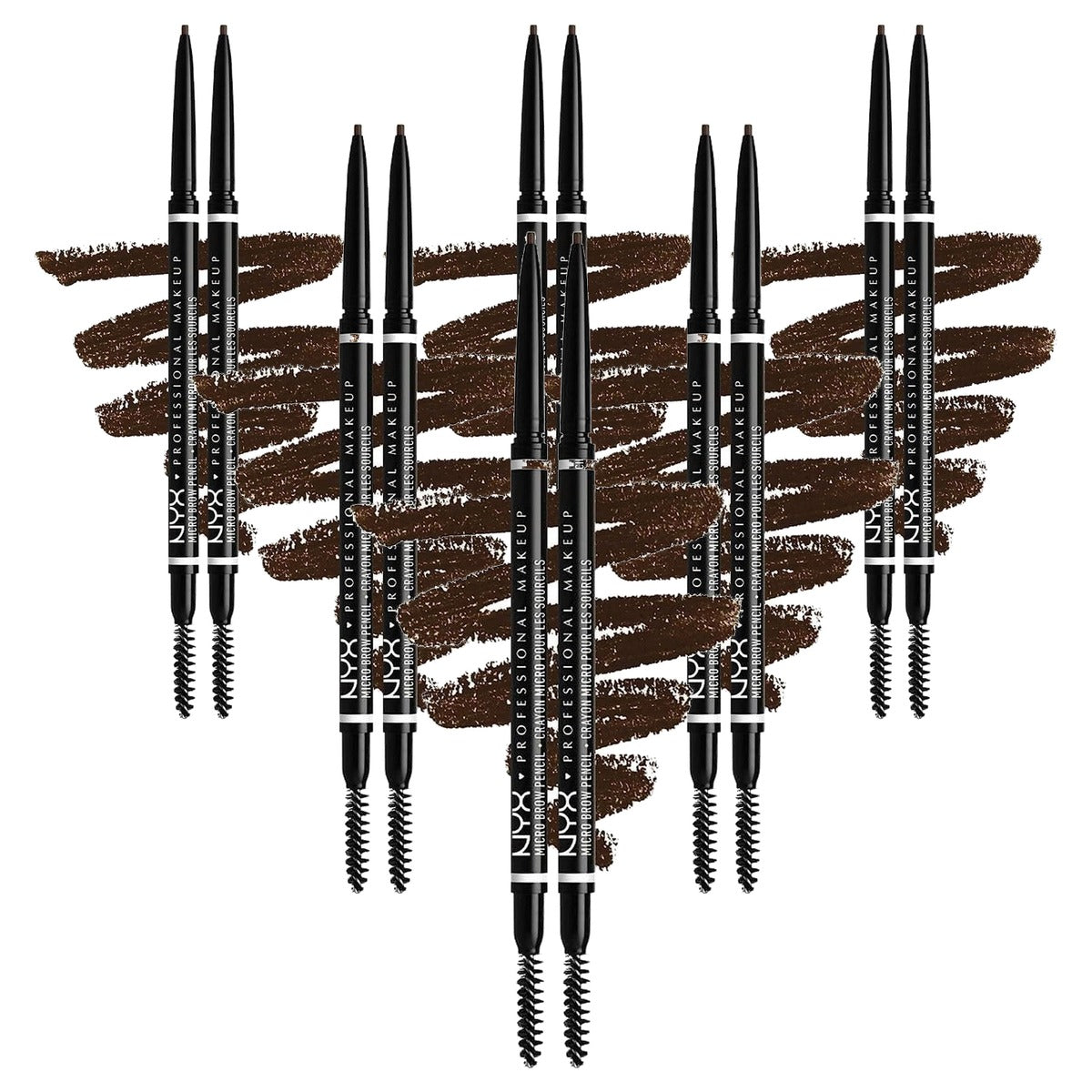 NYX PROFESSIONAL MAKEUP Micro Brow Pencil 2 x 07 espresso - 6 stuks
