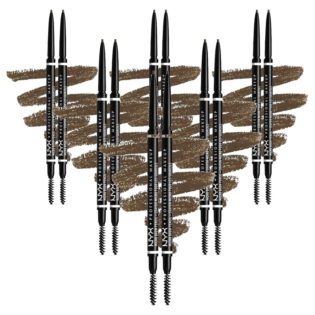 NYX PROFESSIONAL MAKEUP Micro Brow Pencil Ash Brown 2 stuks - 6 stuks