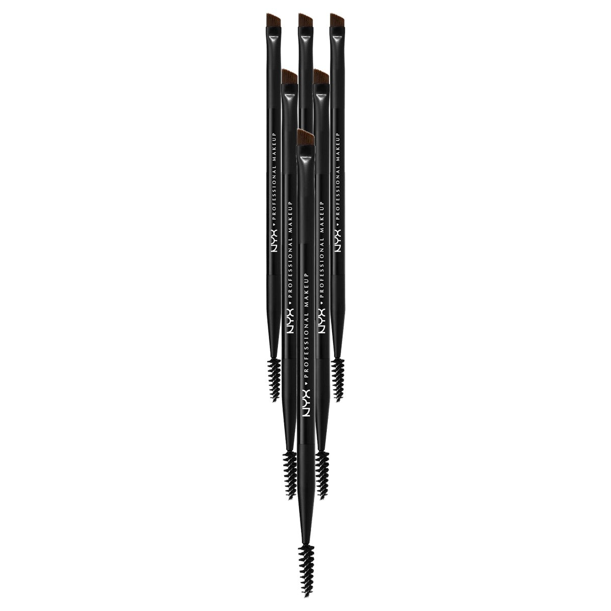 NYX PROFESSIONAL MAKEUP Pro Dual Brow Brush 1 x - 6 stuks