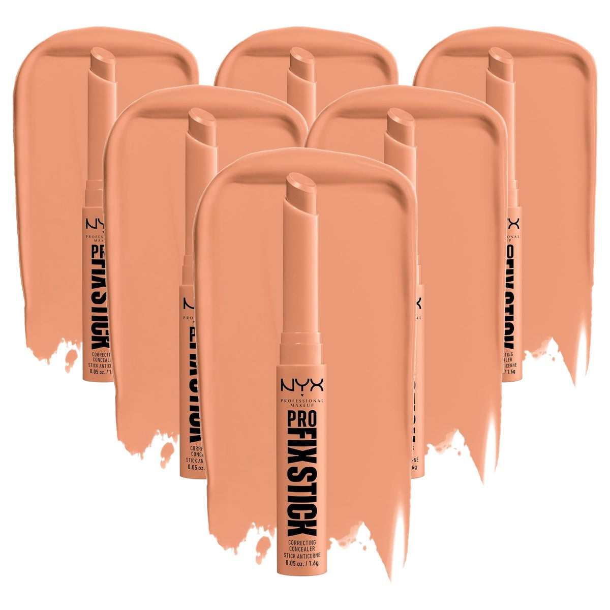 NYX PROFESSIONAL MAKEUP Pro Fix Stick Dark Peach - 6 stuks