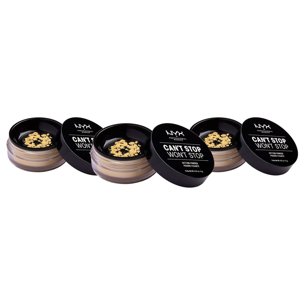 NYX PROFESSIONAL MAKEUP Setting Powder Banana 1,6 gram - 3 stuks
