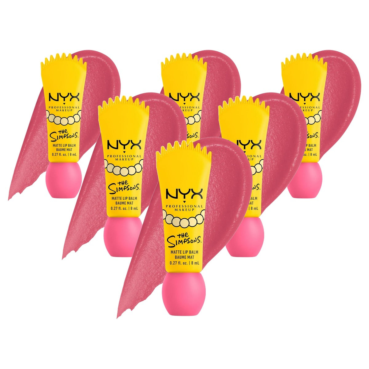 NYX PROFESSIONAL MAKEUP Simpsons Smushy Smarty Pink 6 stuks