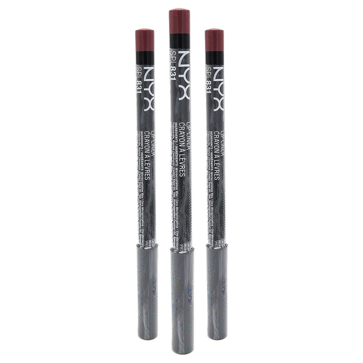 NYX PROFESSIONAL MAKEUP Slim Lip Pencil Mauve 831, 1 G - 3 stuks