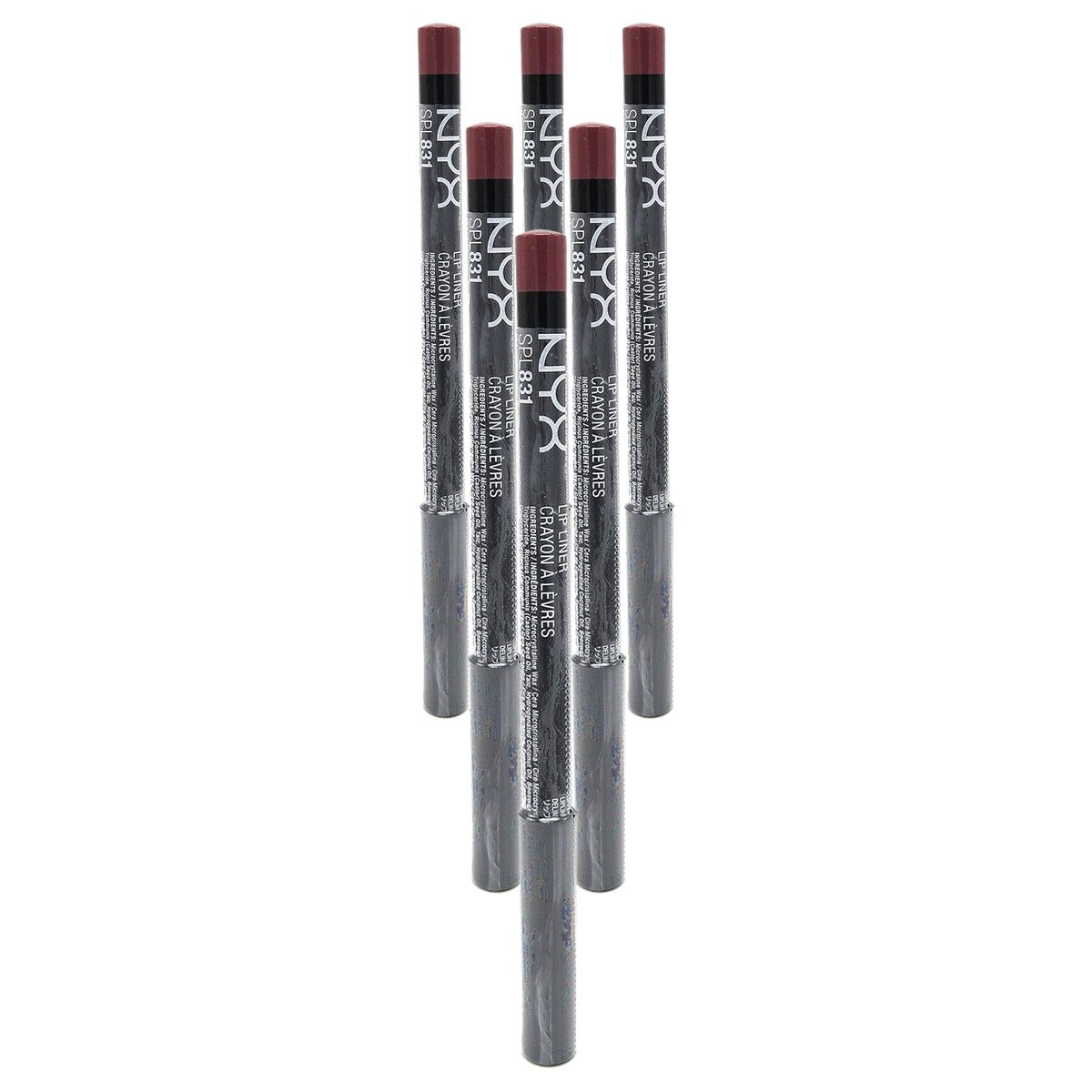 NYX PROFESSIONAL MAKEUP Slim Lip Pencil Mauve 831, 1 G - 6 stuks