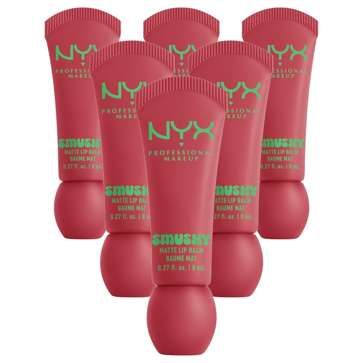 NYX PROFESSIONAL MAKEUP Smushy Matte Lippenbalsem Snuggle SZN 1 x - 6 stuks