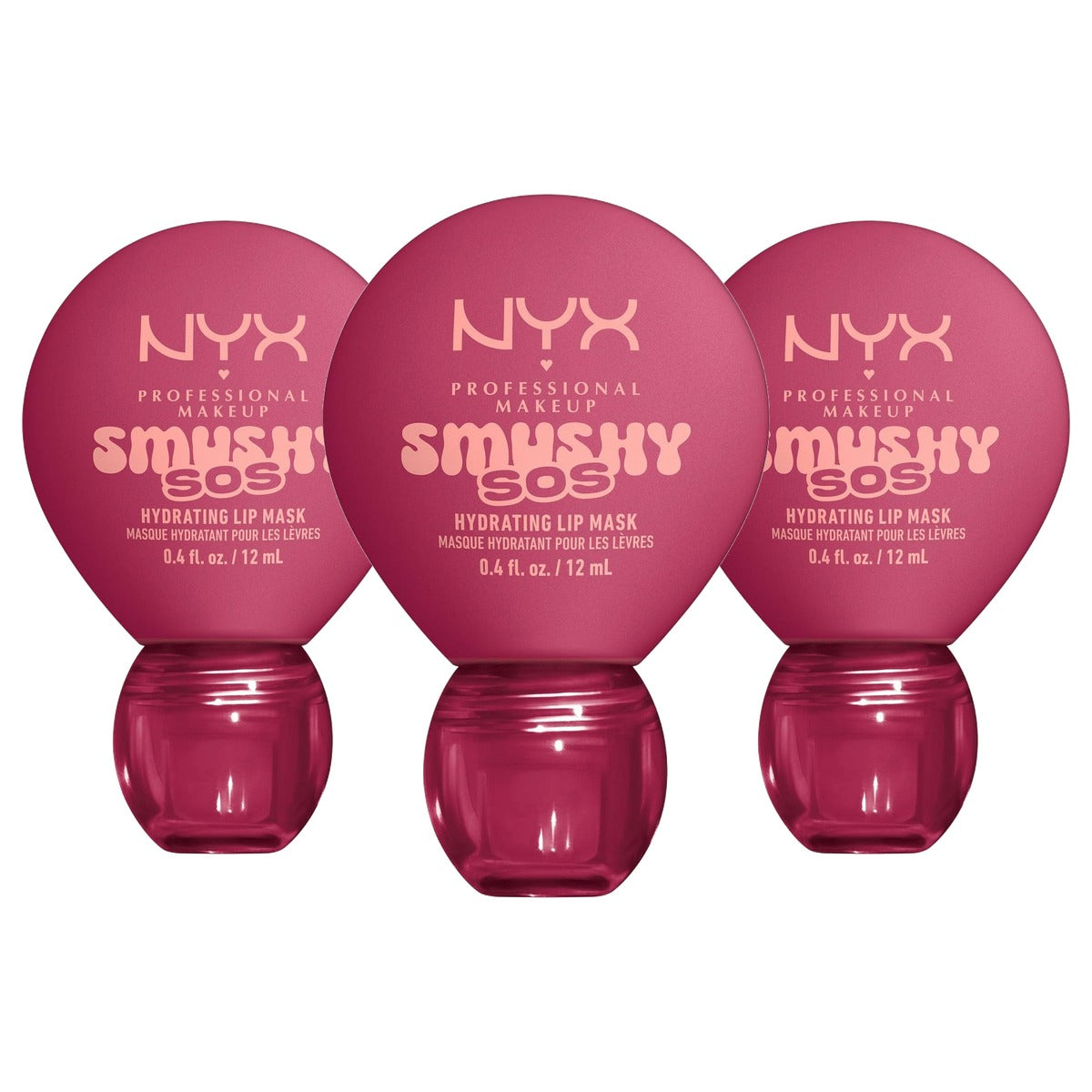 NYX PROFESSIONAL MAKEUP Smushy SOS Lip Balm 06 Rose Recharge - 3 stuks