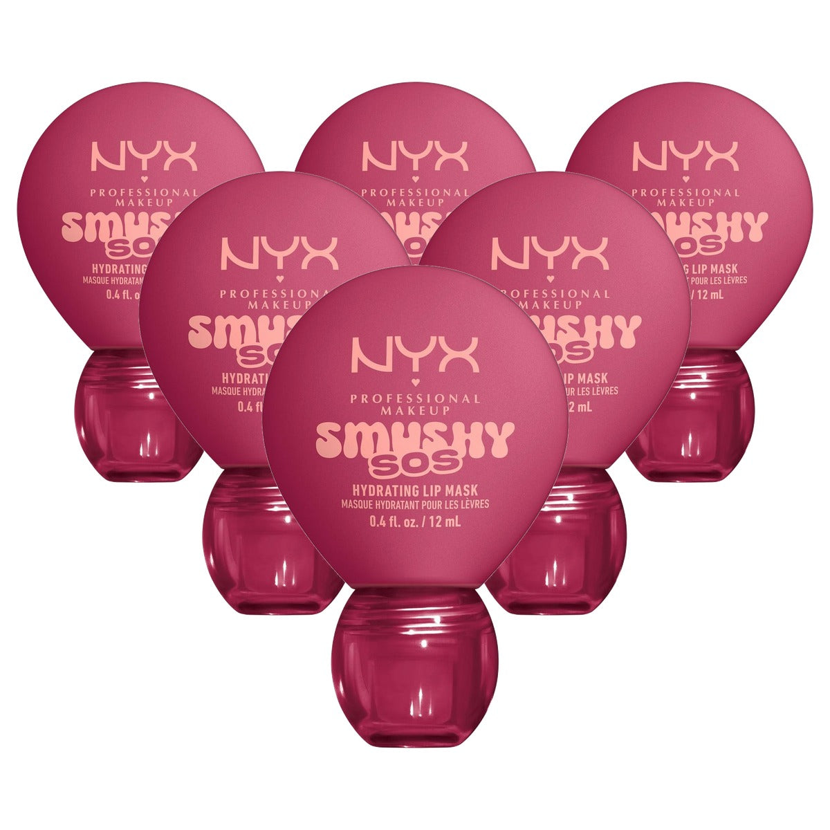NYX PROFESSIONAL MAKEUP Smushy SOS Lip Balm 06 Rose Recharge 6 stuks