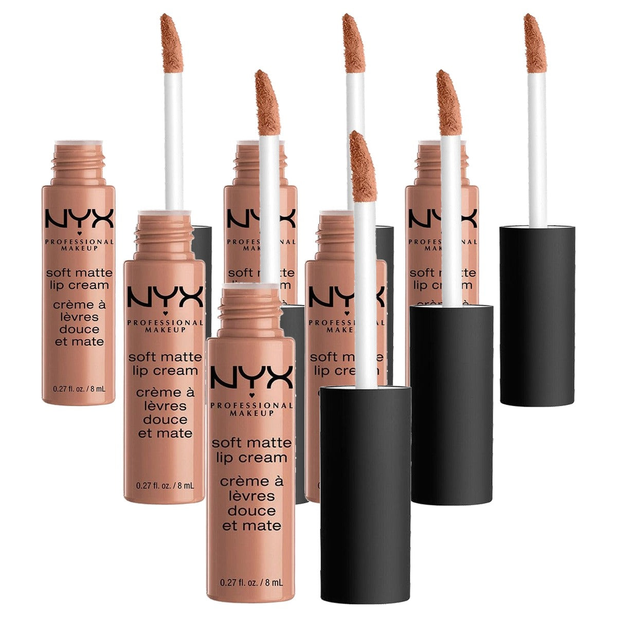 NYX PROFESSIONAL MAKEUP Soft Matte Lippencrème 8 ml - 6 stuks