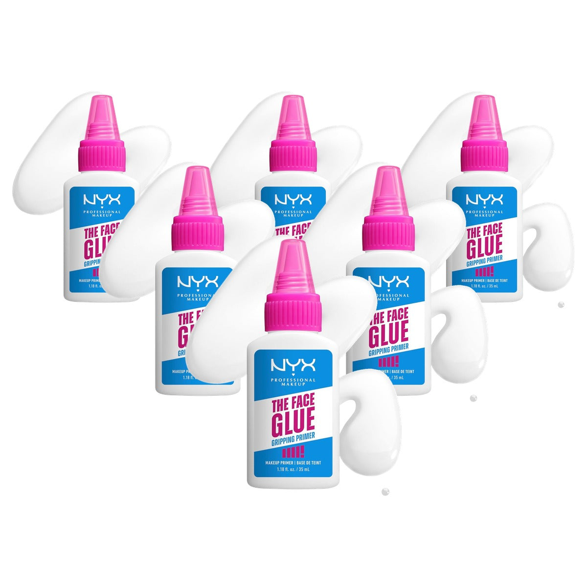 NYX PROFESSIONAL MAKEUP The Face Glue Gripping Primer 35 ml - 6 stuks