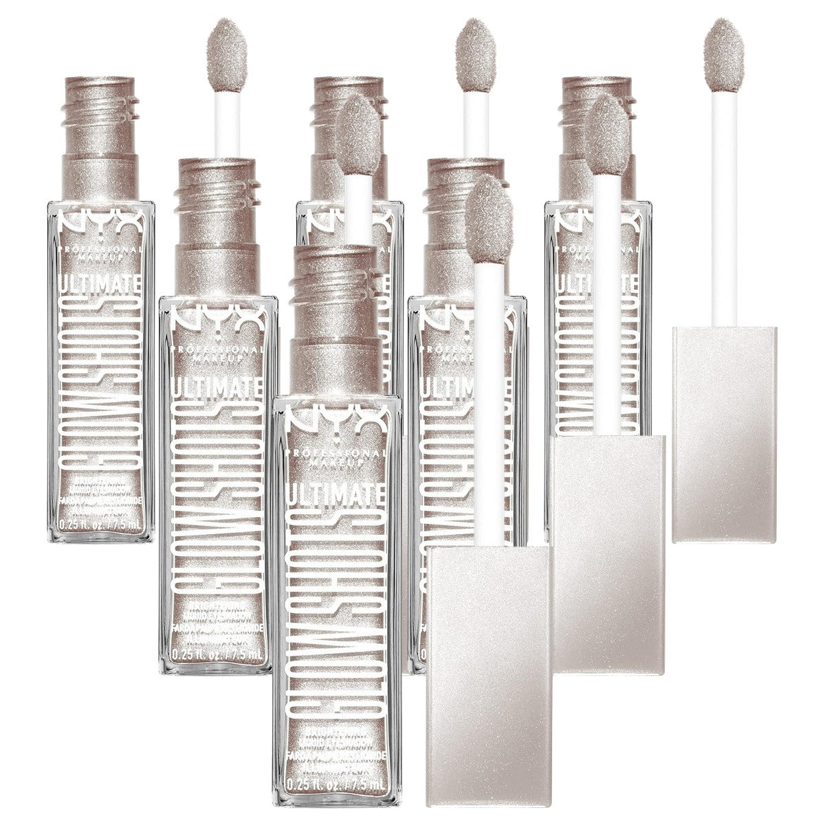 NYX PROFESSIONAL MAKEUP Ultimate Glow Shots Come Thru Coconut - 6 stuks