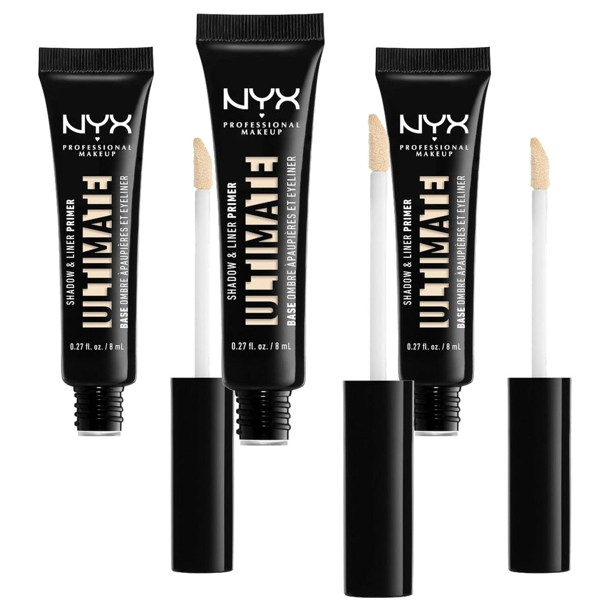 NYX PROFESSIONAL MAKEUP Ultimate Shadow and Liner Primer licht 3 stuks