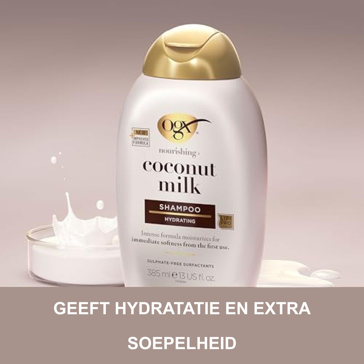 OGX Nourishing+ Coconut Milk Hydraterende Shampoo voor Droog Haar 385 ml
