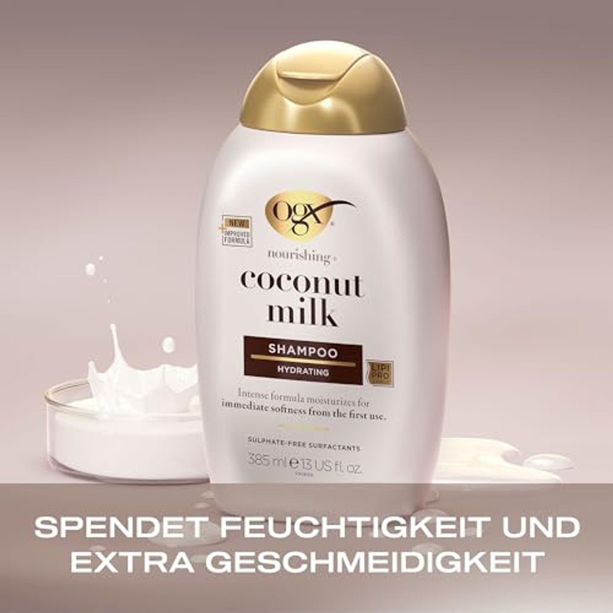 OGX Nourishing+ Coconut Milk Hydraterende Shampoo voor Droog Haar 385 ml door OGX nu bij Huishoudvoordeel