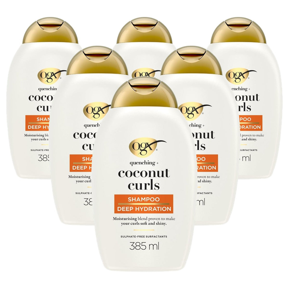 OGX Quenching + Coconut Curls Shampoo 385 ml - 6 stuks