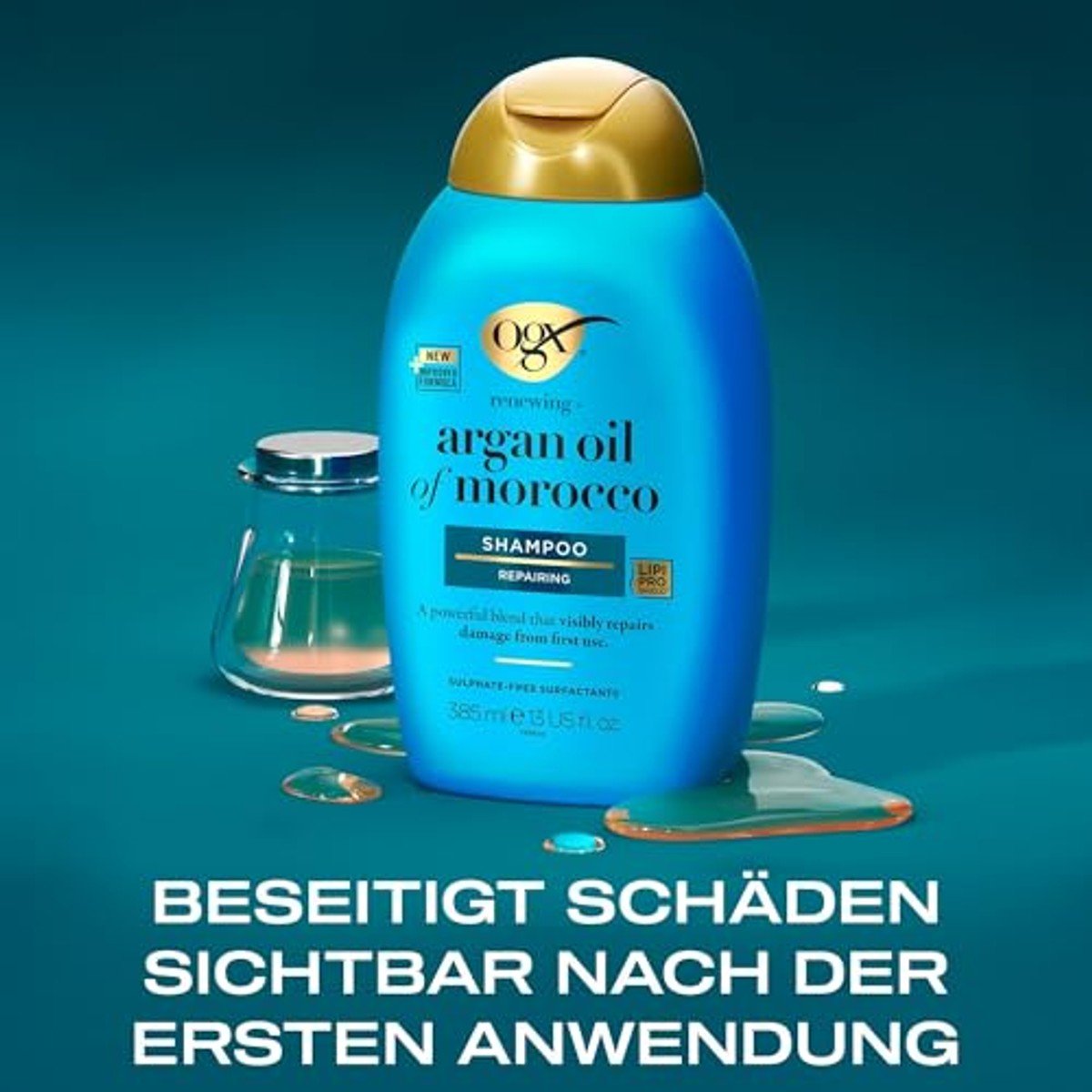 OGX Renewing+ Argan Oil of Morocco Herstellende Shampoo voor Beschadigd Haar 385 ml door OGX nu bij Huishoudvoordeel