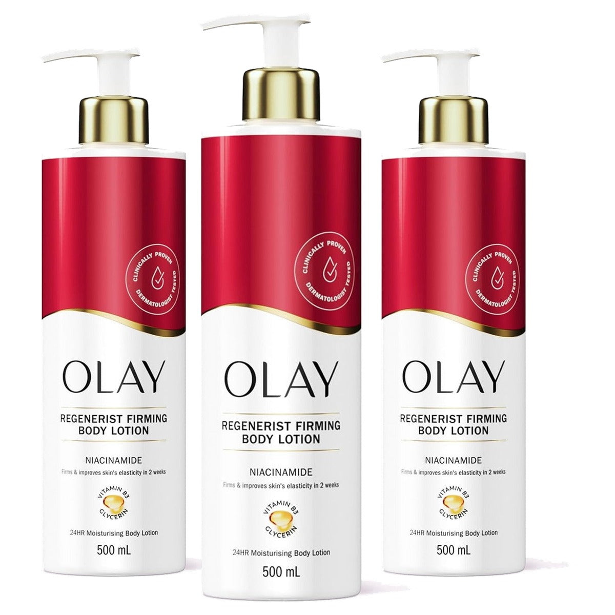 Olay Niacinamide Regenerist Body Lotion 3 x 500 ml - Voordeelverpakking