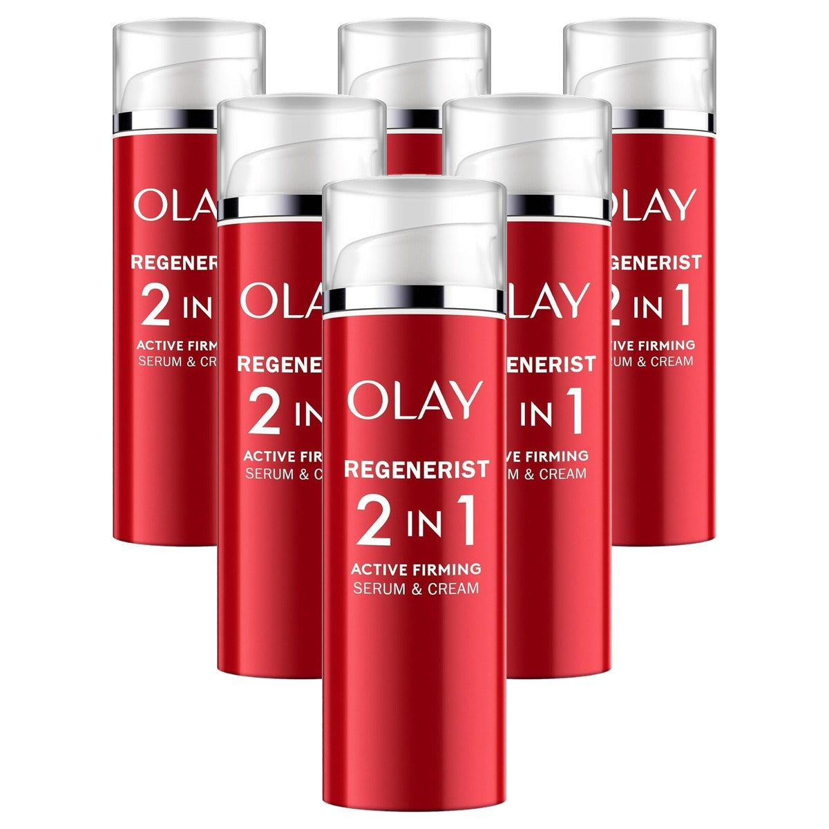 Olay Regenerist dagcrème en serum 2-in-1 6 x 50 ml - Voordeelverpakking