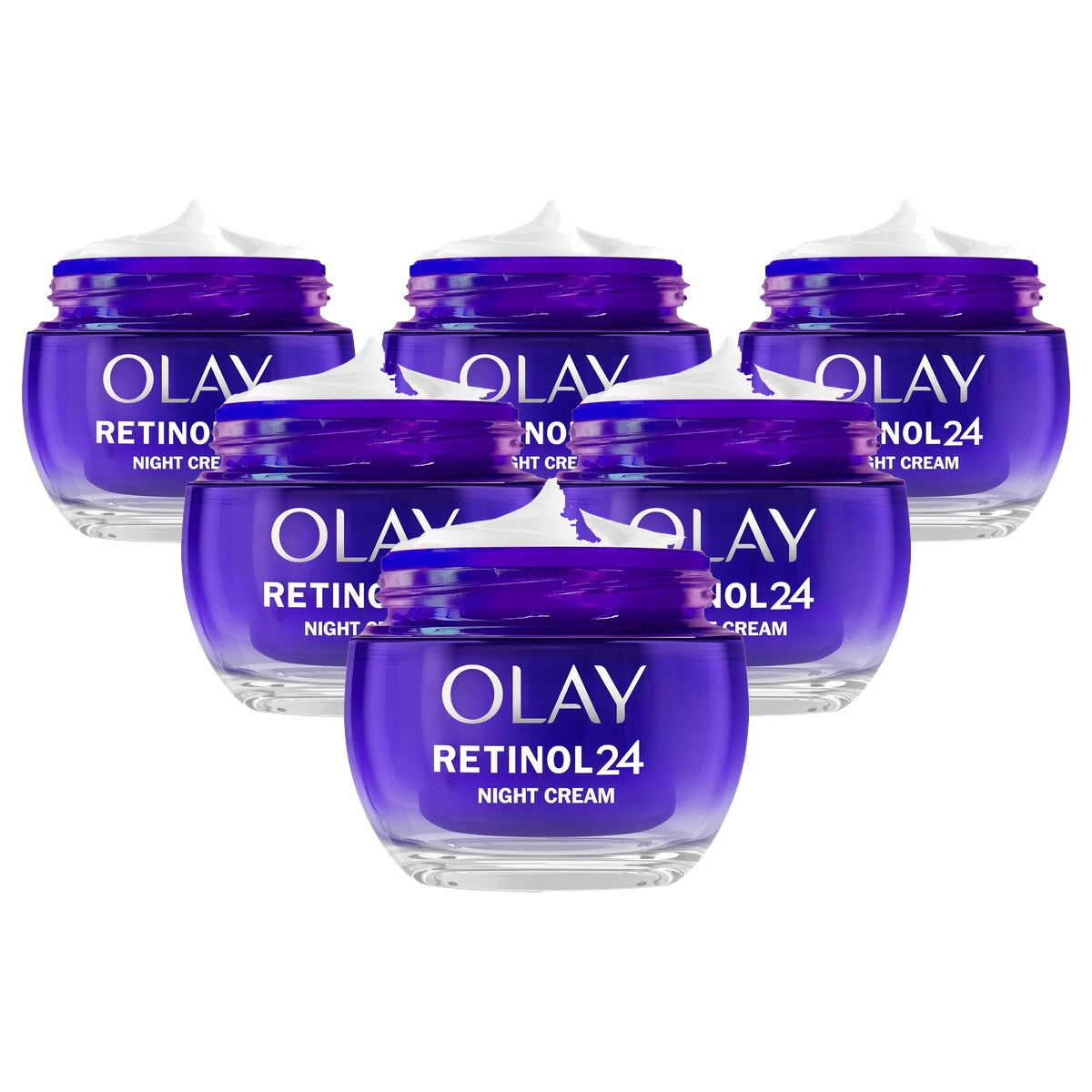 Olay Retinol 24 anti-rimpel gezichtscrème 6 x 50 ml - Voordeelverpakking