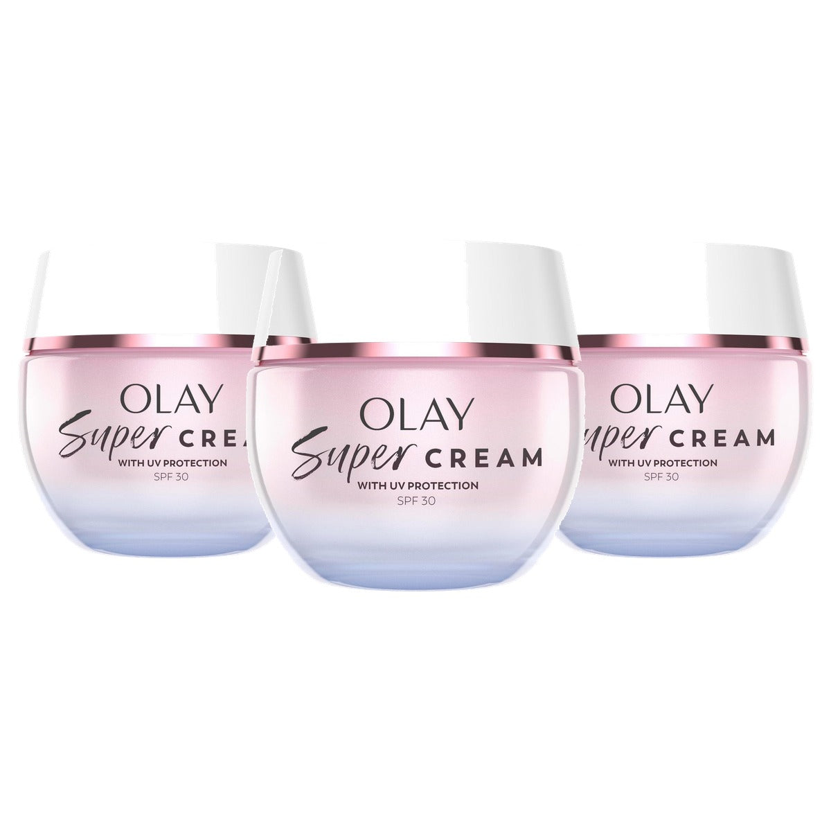 Olay Super Cream navulbare vochtverzorging SPF 30 3 x 50 ml - Voordeelverpakking