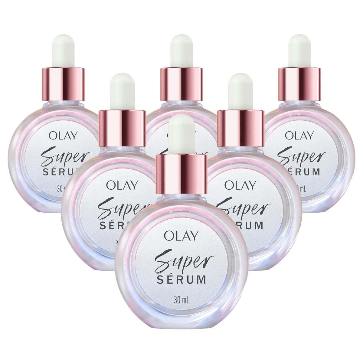 Olay Super Serum 5-in-1 Gezichtsserum 6 x 30 ml - Voordeelverpakking