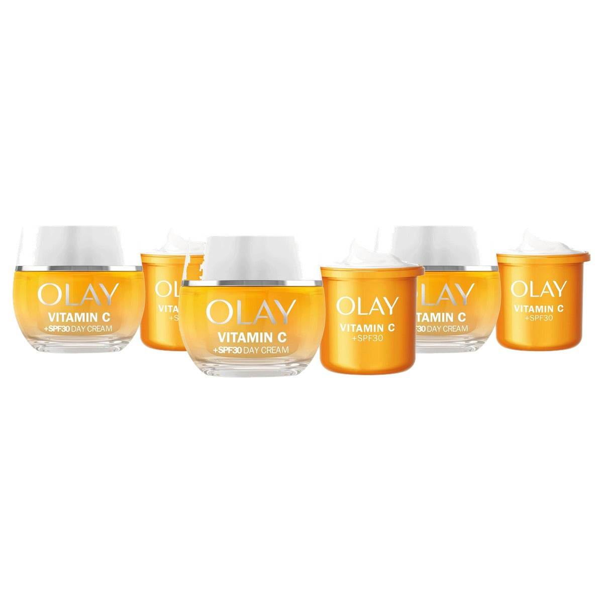 Olay VitaminC + SPF30 en navulverpakking 50 ml 3 x 50 ml - Voordeelverpakking
