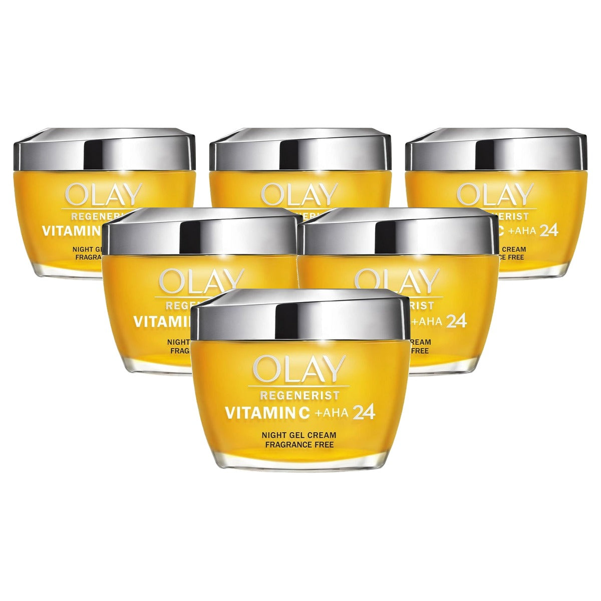 Olay Vitamine C + AHA 24 nachtcrème gel 6 x 50 ml - Voordeelverpakking