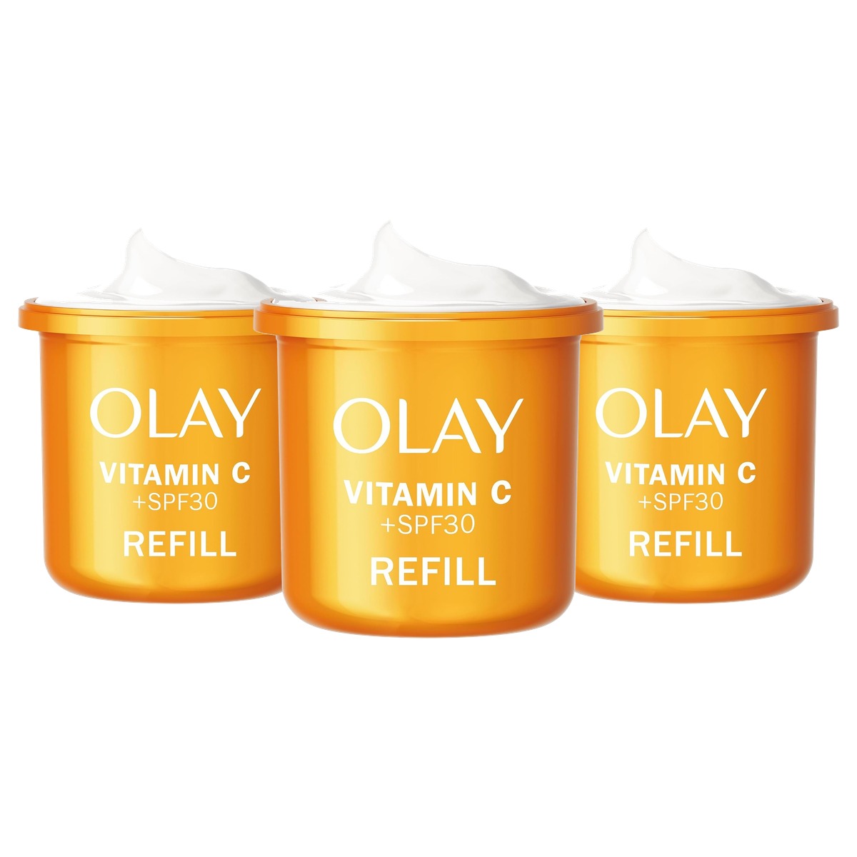 Olay Vitamine C Dagcrème SPF 30 Navulling 3 x 50 ml - Voordeelverpakking