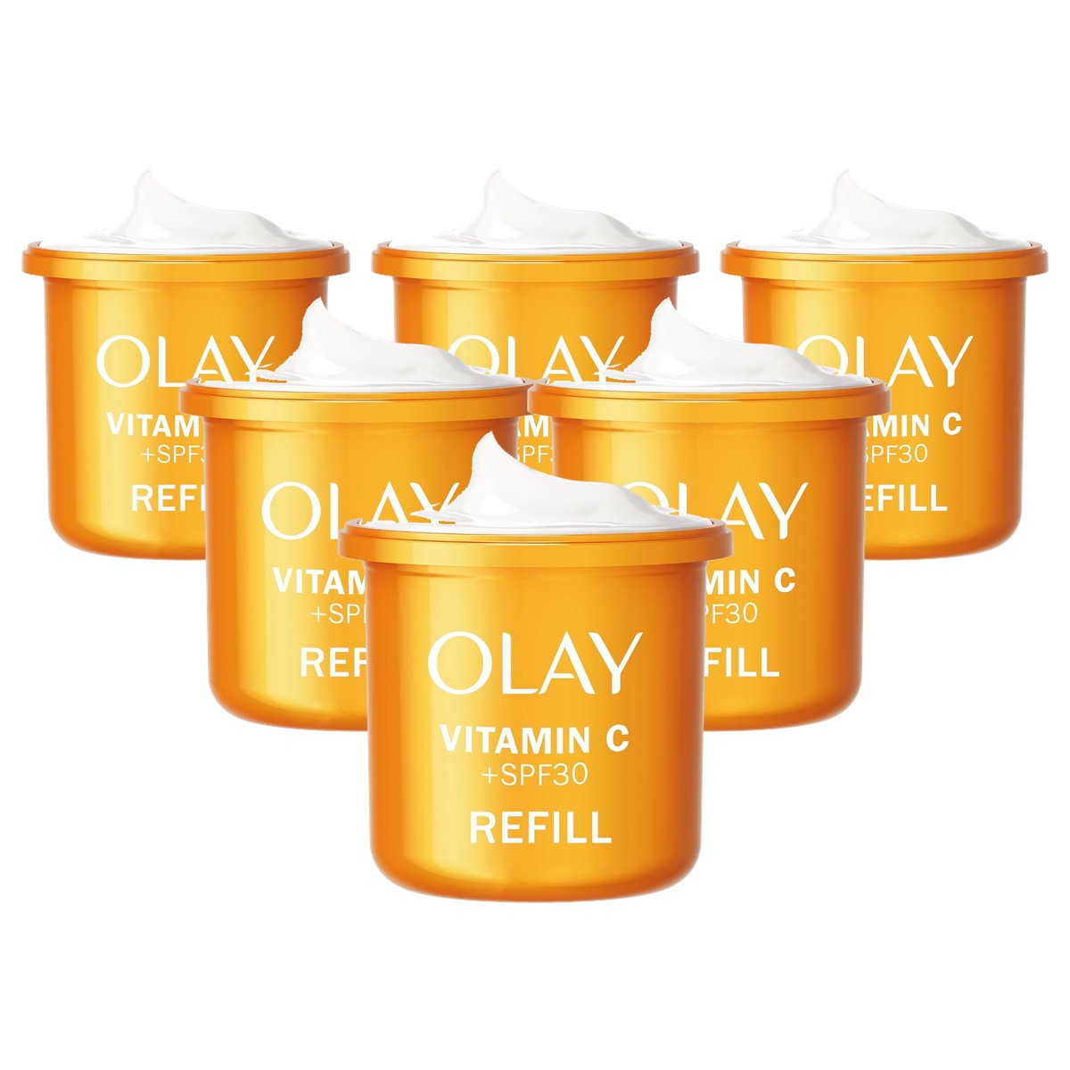 Olay Vitamine C Dagcrème SPF 30 Navulling 6 x 50 ml - Voordeelverpakking
