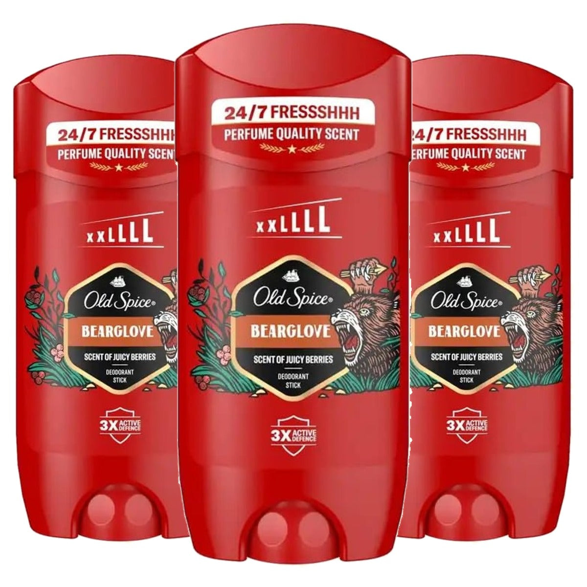 Old Spice Bearglove Deodorant Pen voor heren 3 x 85 ml - Voordeelverpakking