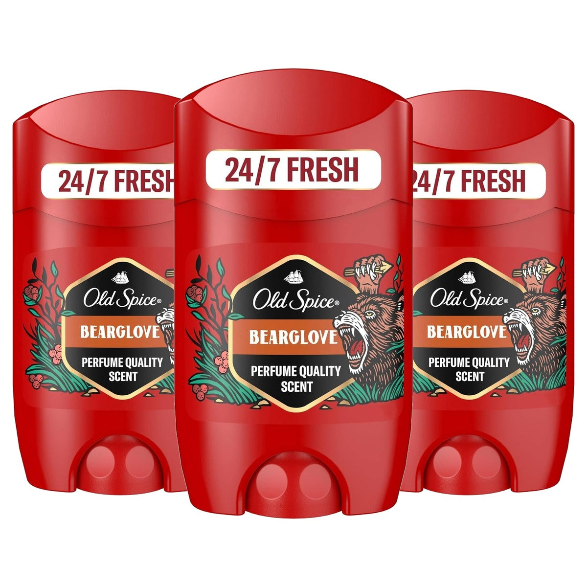 Old Spice Bearglove Deostick voor mannen 3 x 50 ml - Voordeelverpakking
