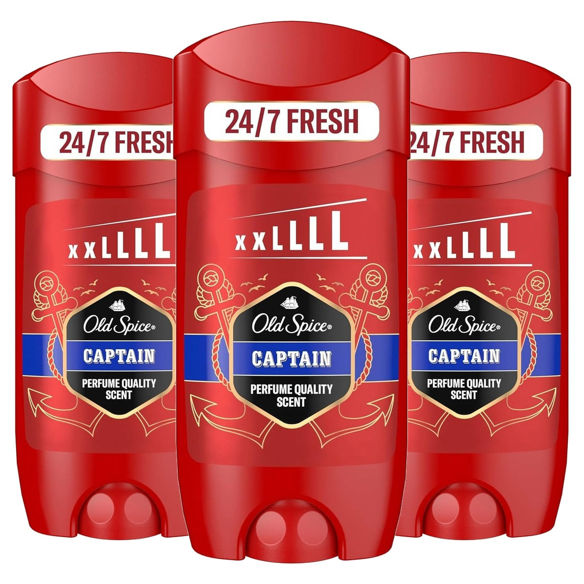 Old Spice Captain Deostick voor mannen 3 x 85 ml - Voordeelverpakking