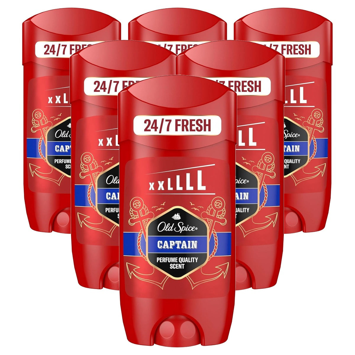 Old Spice Captain Deostick voor mannen 6 x 85 ml - Voordeelverpakking