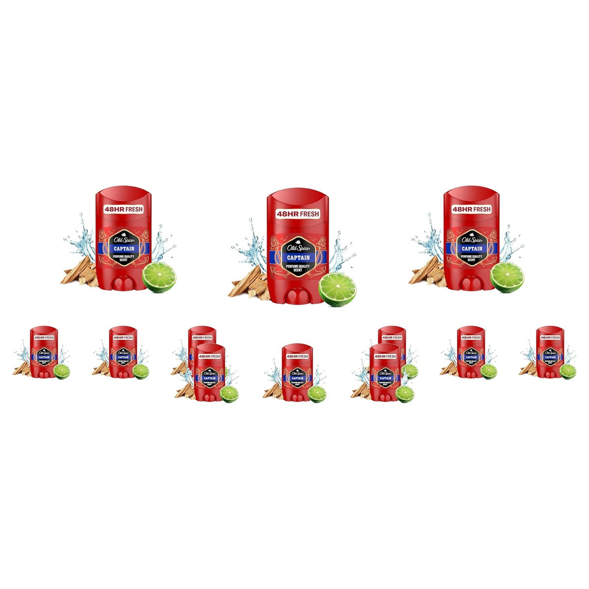 Old Spice Captain Deostick voor mannen 3 x 50 ml - Voordeelverpakking