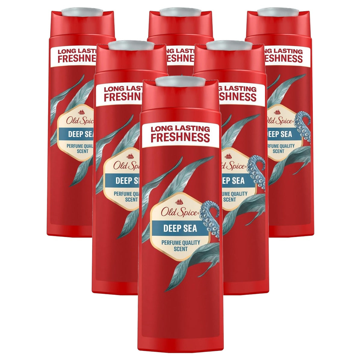 Old Spice Deep Sea 3-in-1 douchegel 6 x 400 ml - Voordeelverpakking