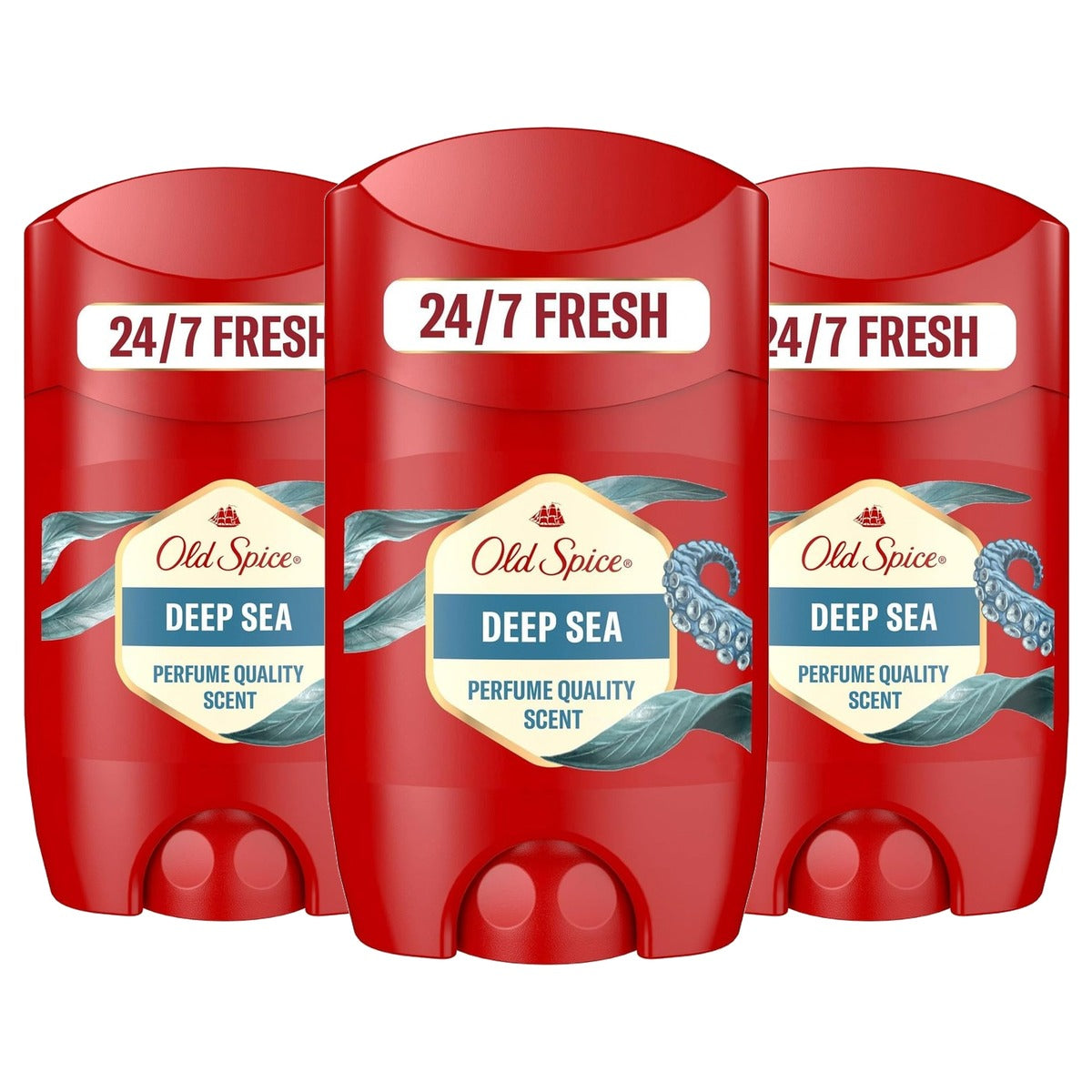 Old Spice Deep Sea Deostick voor mannen 3 x 50 ml - Voordeelverpakking
