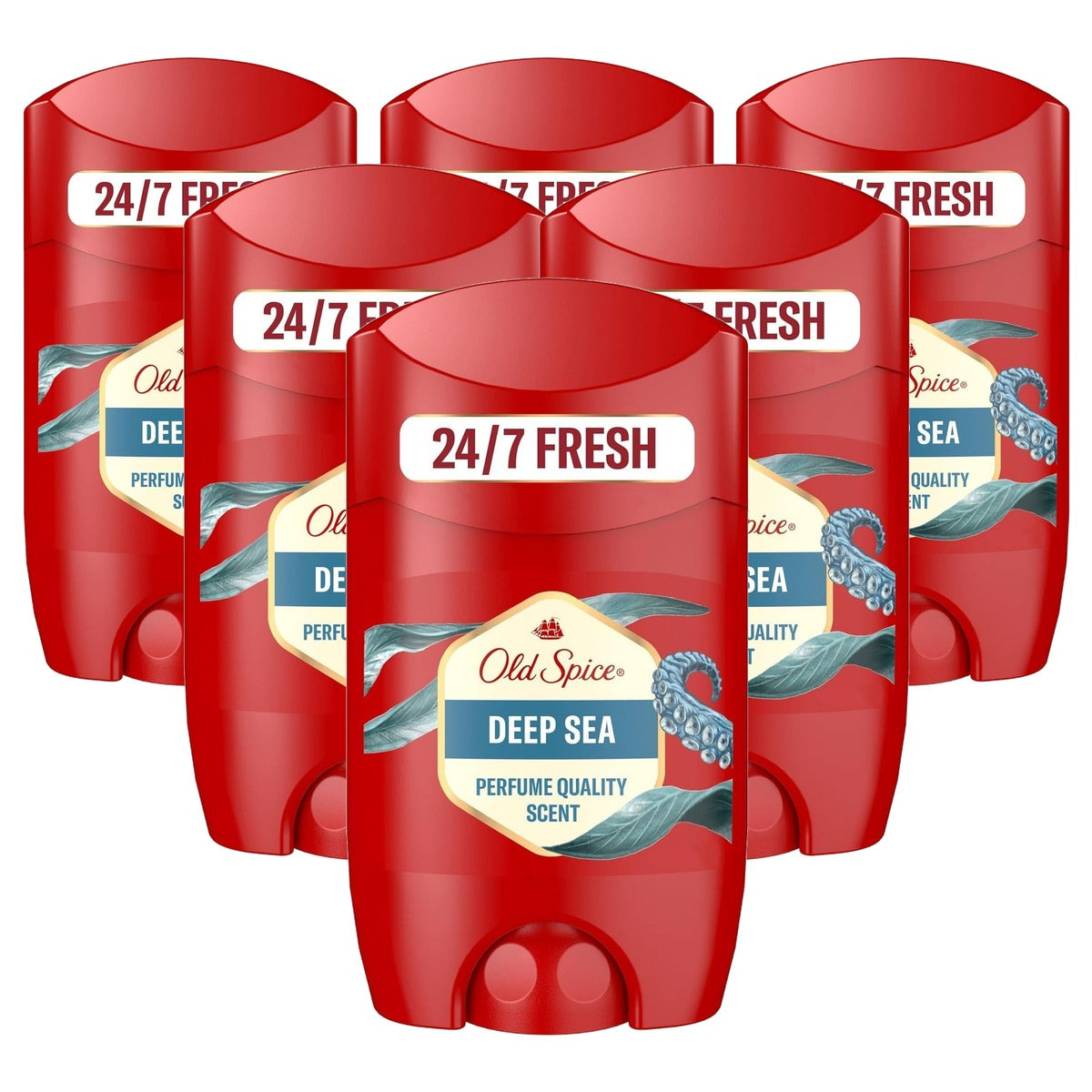 Old Spice Deep Sea Deostick voor mannen 6 x 50 ml - Voordeelverpakking