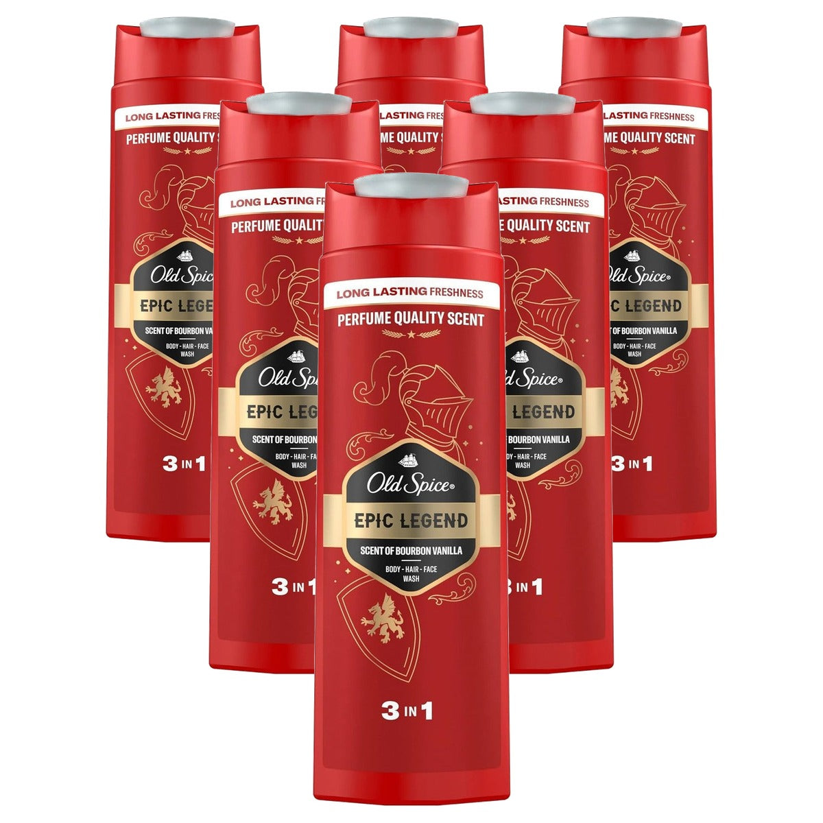 Old Spice Epic Legend 3-in-1 douchegel 6 x 400 ml - Voordeelverpakking