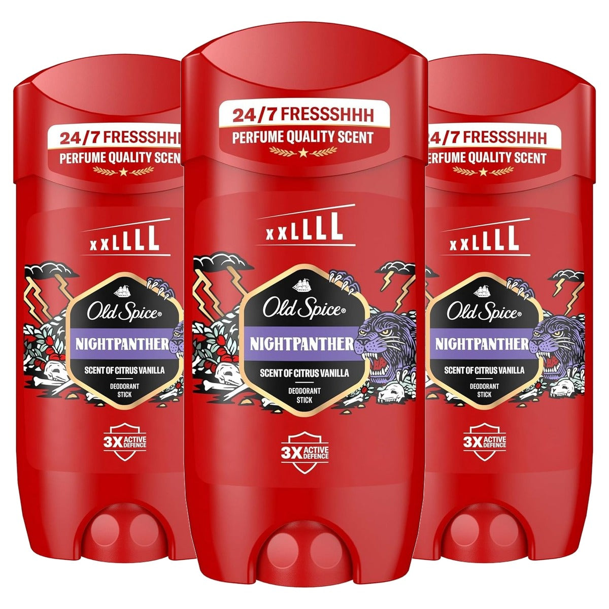 Old Spice Night Panther Deostick voor mannen 3 x 85 ml - Voordeelverpakking
