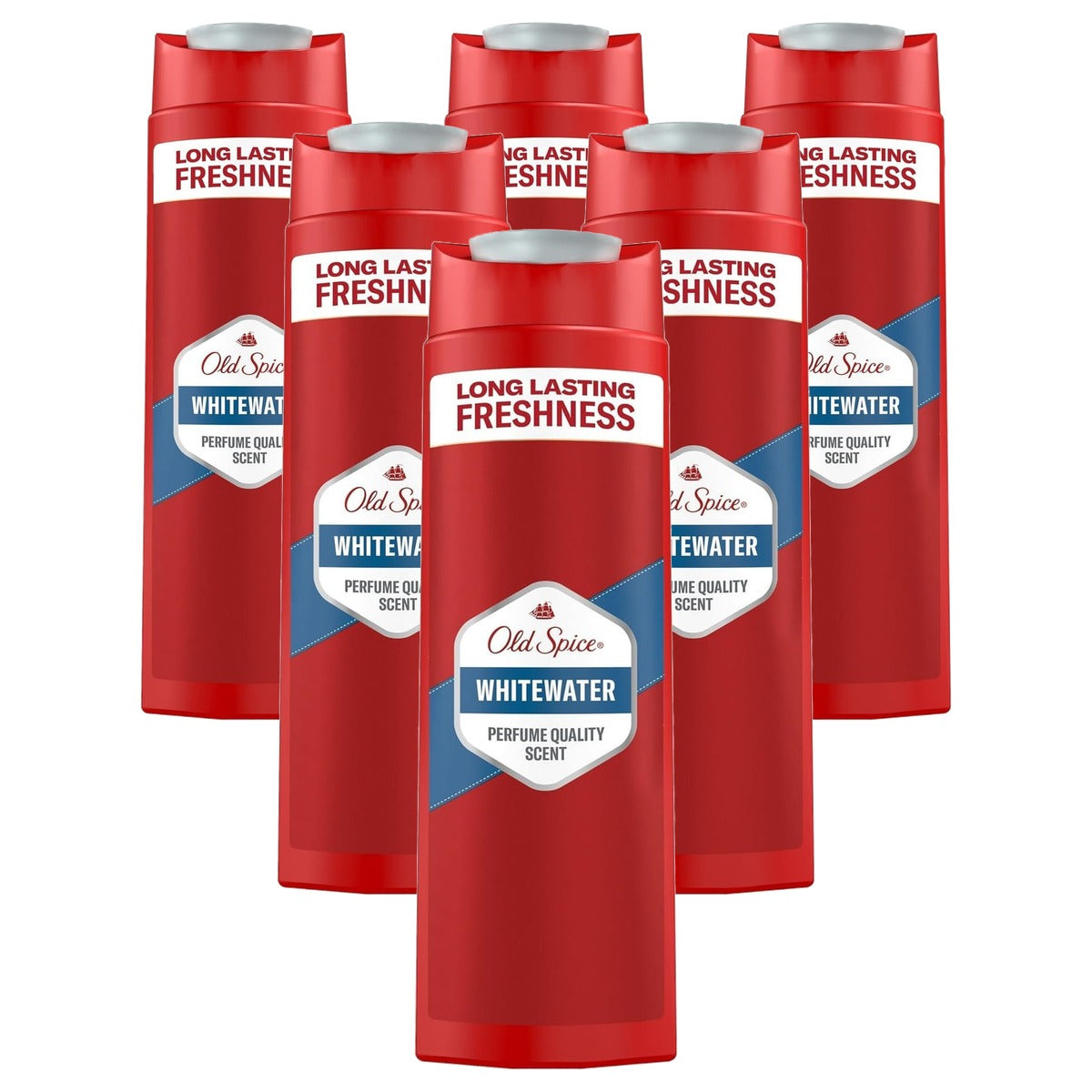 Old Spice Whitewater 3-in-1 douchegel 6 x 400 ml - Voordeelverpakking