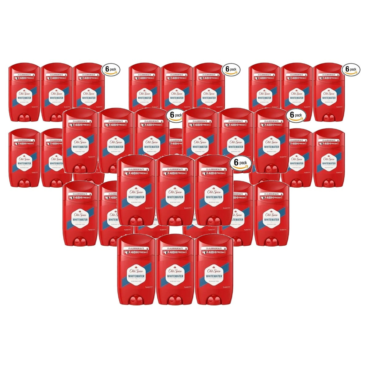 Old Spice Whitewater deodorantstick voor mannen 6 x 50 ml - Voordeelverpakking