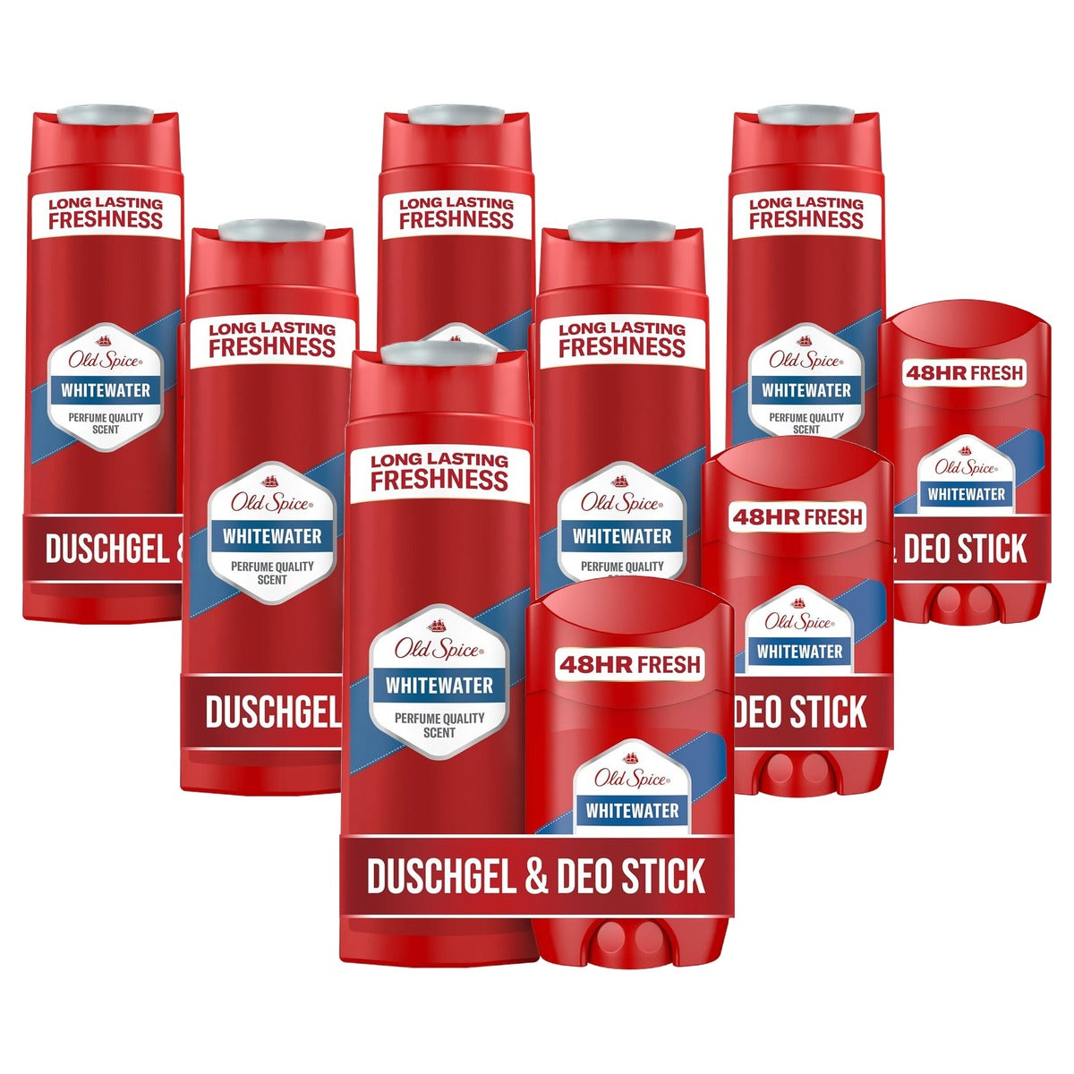 Old Spice Whitewater Set 50 ml + 6 x 250 ml - Voordeelverpakking