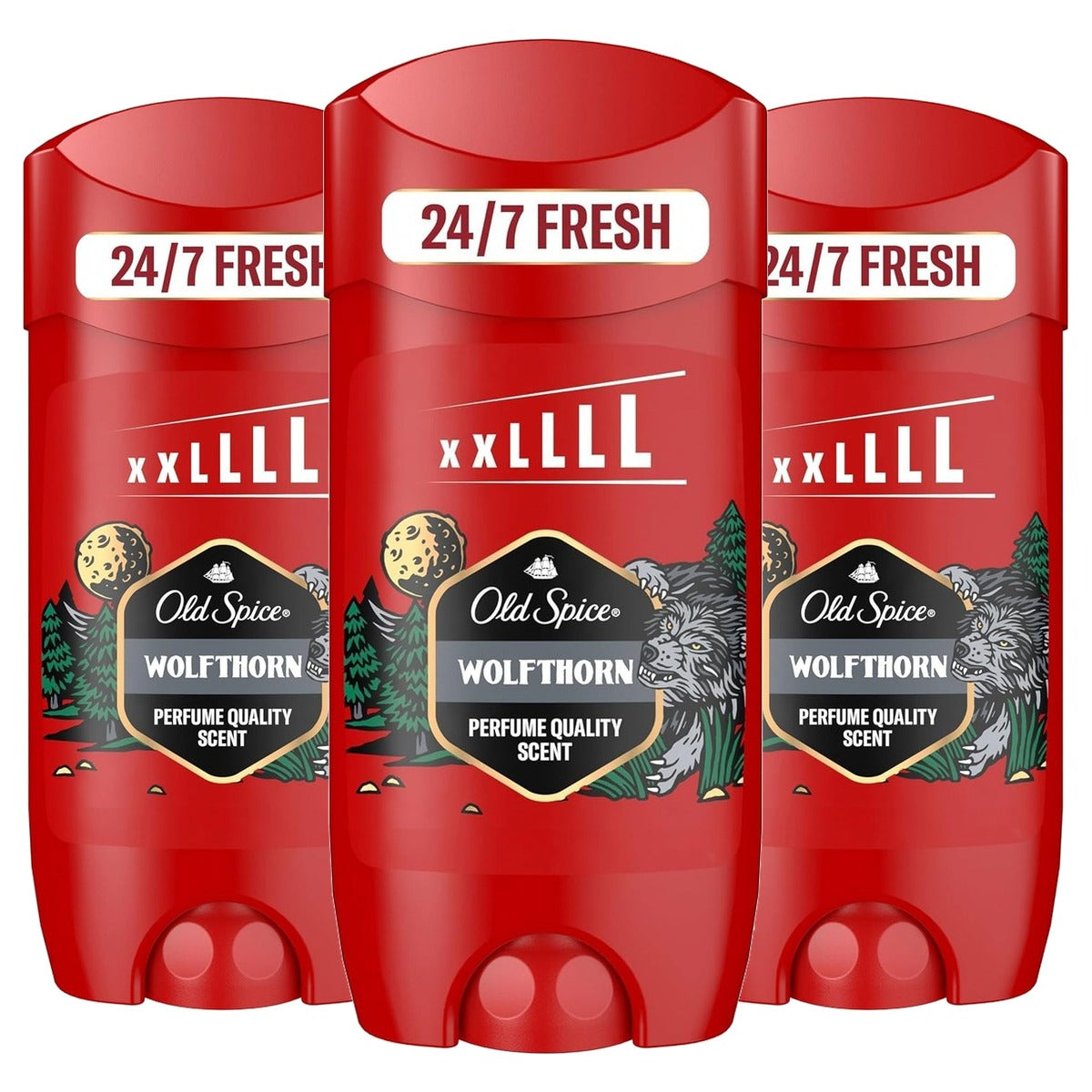 Old Spice Wolfthorn Deostick voor mannen 3 x 85 ml - Voordeelverpakking