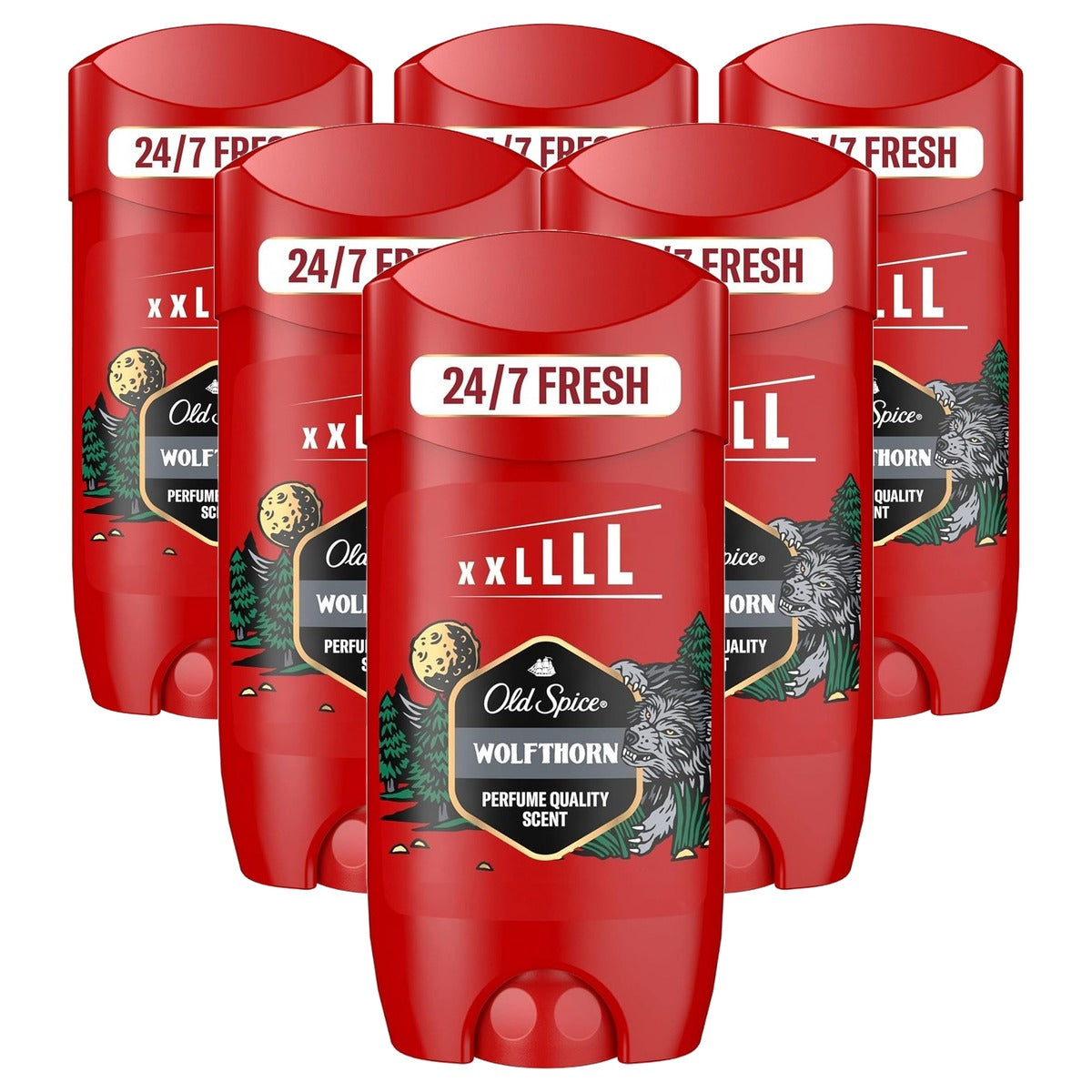 Old Spice Wolfthorn Deostick voor mannen 6 x 85 ml - Voordeelverpakking