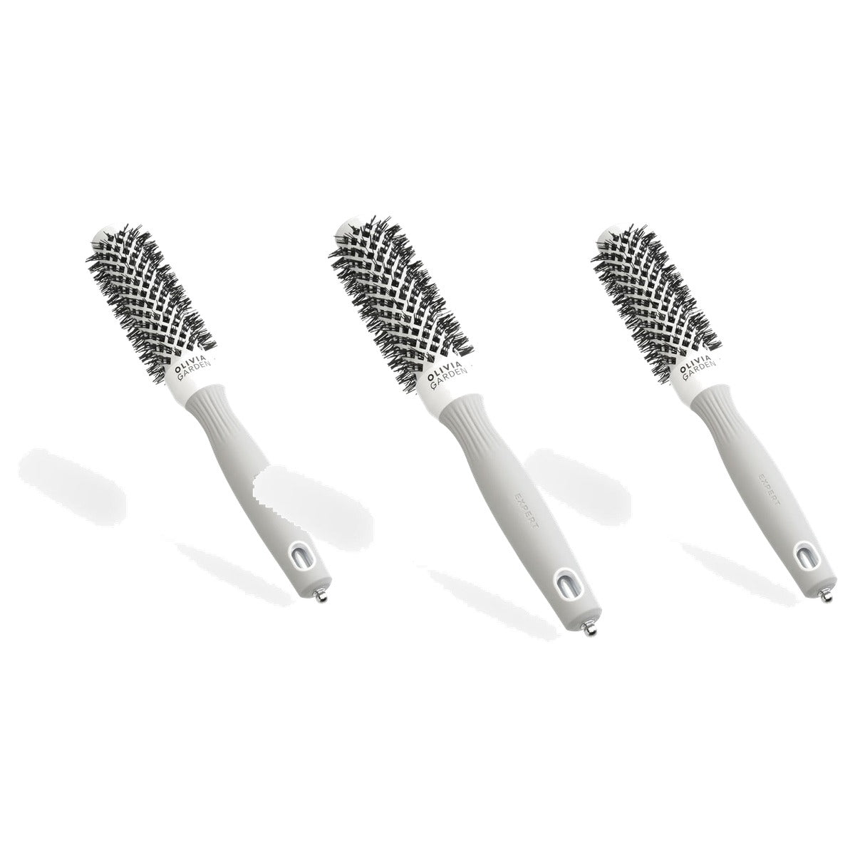 Olivia Garden Expert Blowout Shine Ronde Borstel Keramiek 25 mm - 3-pack