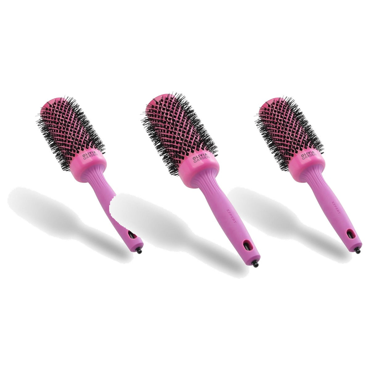 Olivia Garden Expert Blowout Shine Ronde Borstel Keramiek 45 mm - 3-pack