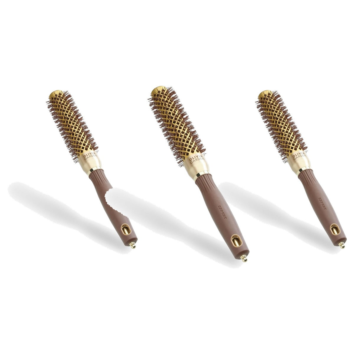 Olivia Garden Expert Blowout Speed Keramische Ronde Borstel - 3-pack