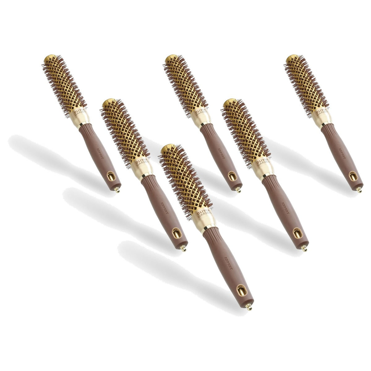 Olivia Garden Expert Blowout Speed Keramische Ronde Borstel - 6-pack