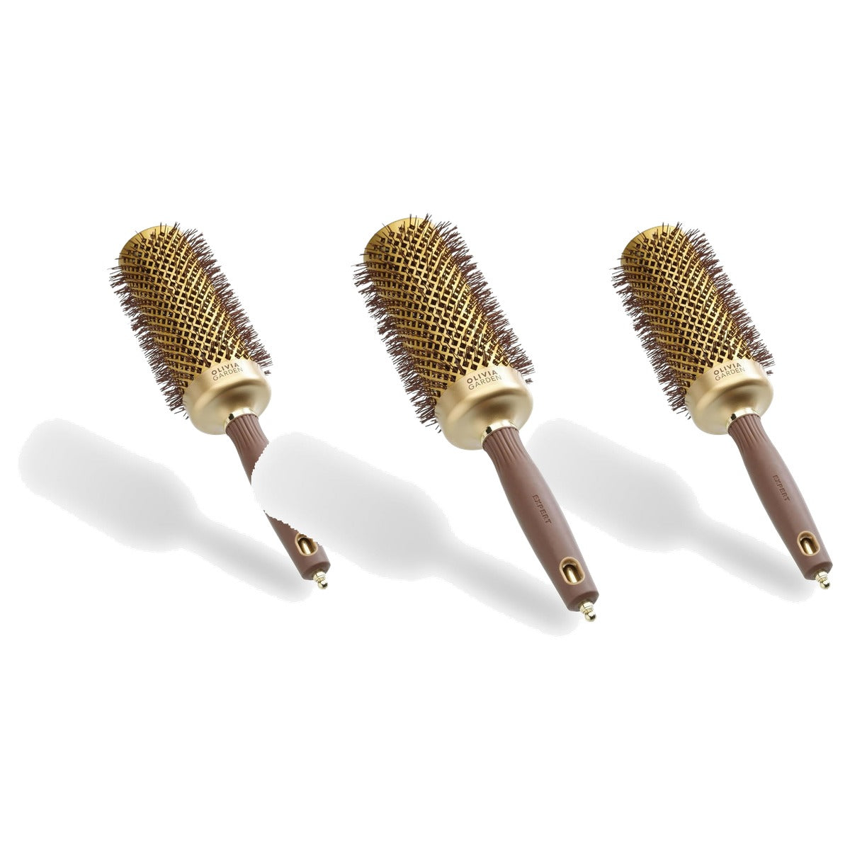 Olivia Garden Expert Blowout Speed Keramische Ronde Borstel - 3-pack