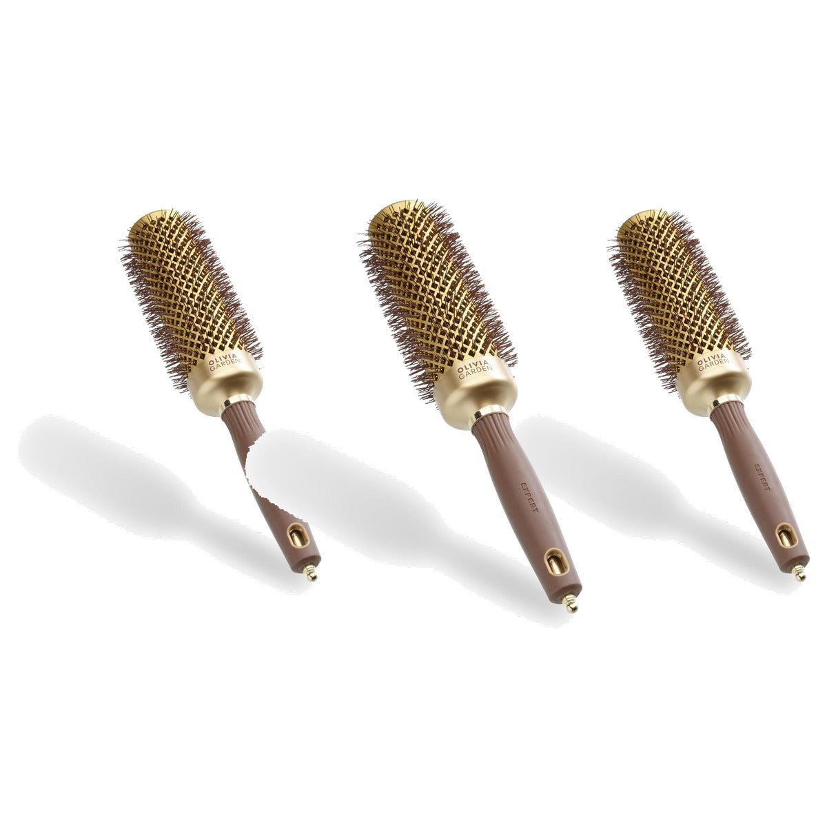 Olivia Garden Expert Blowout Speed Keramische Ronde Borstel, 45 mm - 3-pack