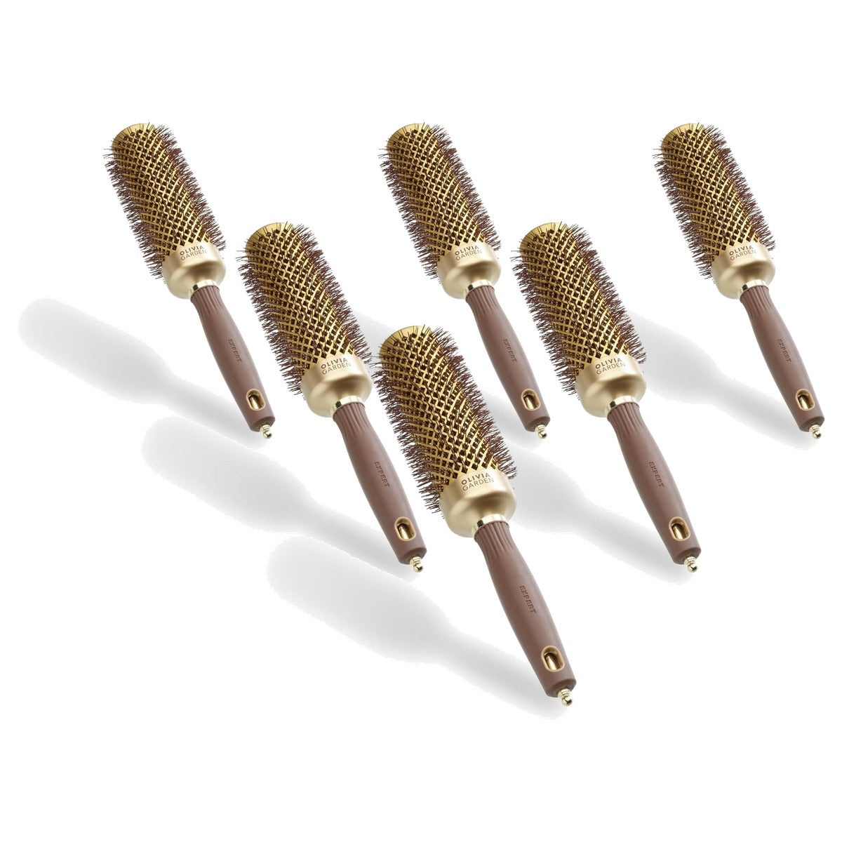 Olivia Garden Expert Blowout Speed Keramische Ronde Borstel, 45 mm - 6-pack